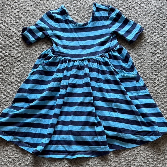 Hanna Andersson Other - Hanna Andersson Bright Blue & Navy Striped Play Dress